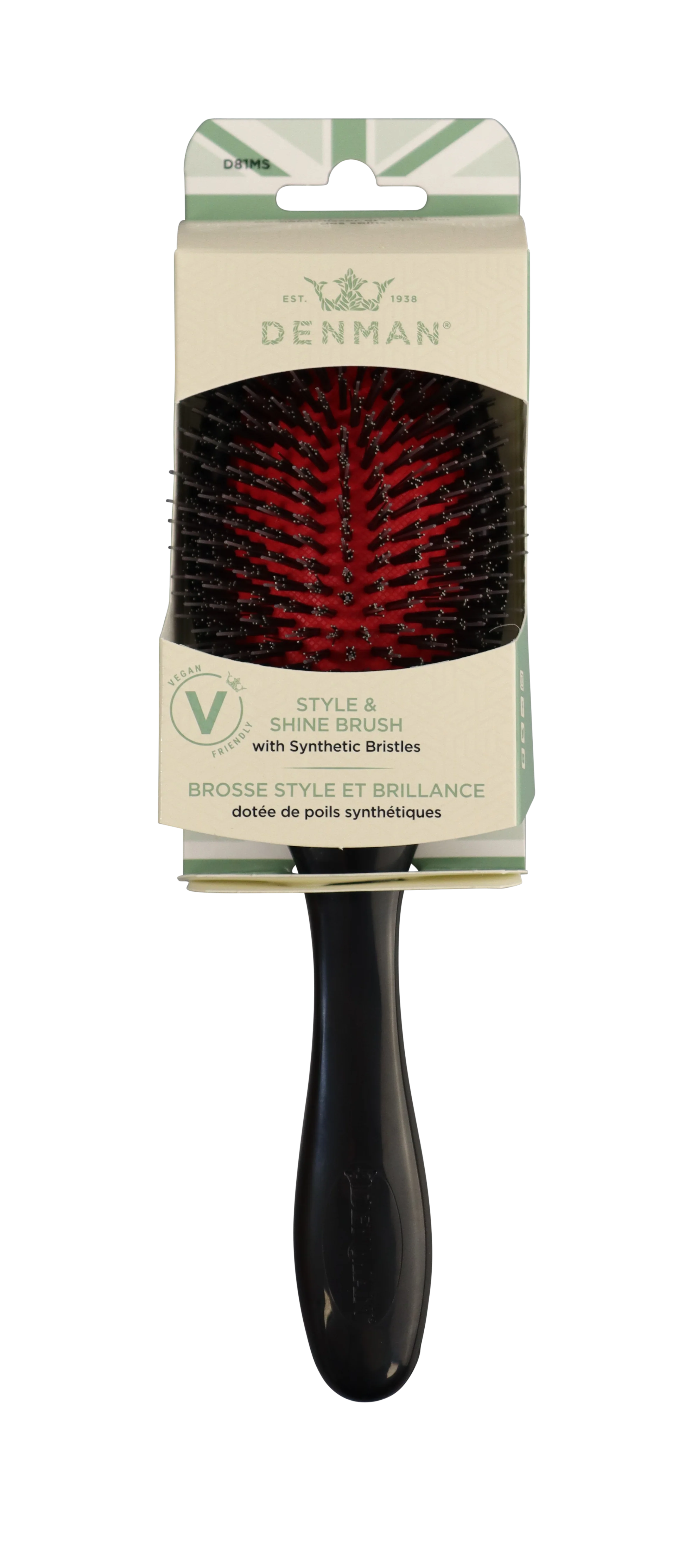 D81M Style & Shine Brush With Synthetic Bristles (Vegan-Friendly) - Image 3